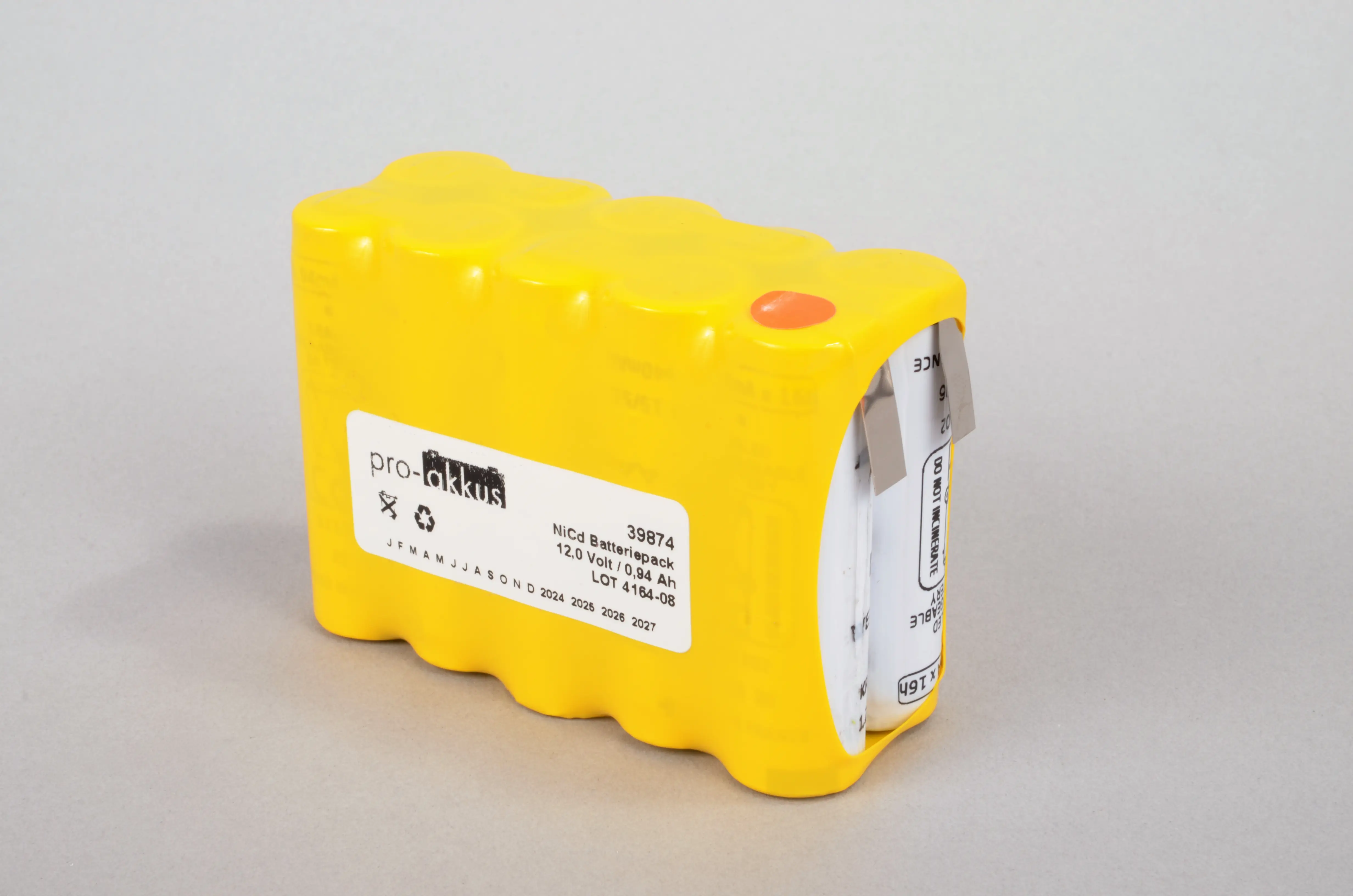 Ni-Cd Brandschutz Akku 12V / 0,94Ah passend für TOTAL 640922 Ni-Cd Brandschutz Akku 12V / 0,94Ah passend für TOTAL 640922