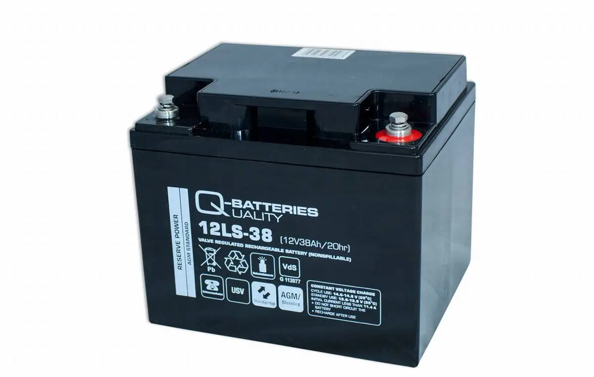 Q-Batteries 12LS-38 12V 38Ah AGM Batterie Akku VdS online bei pro-akkus kaufen