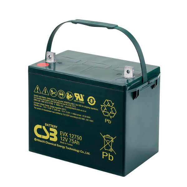 CSB EVX12750 12V 75Ah Blei-Akku / AGM Batterie Zyklenfest CSB EVX12750 12V 75Ah Blei-Akku / AGM Batterie Zyklenfest