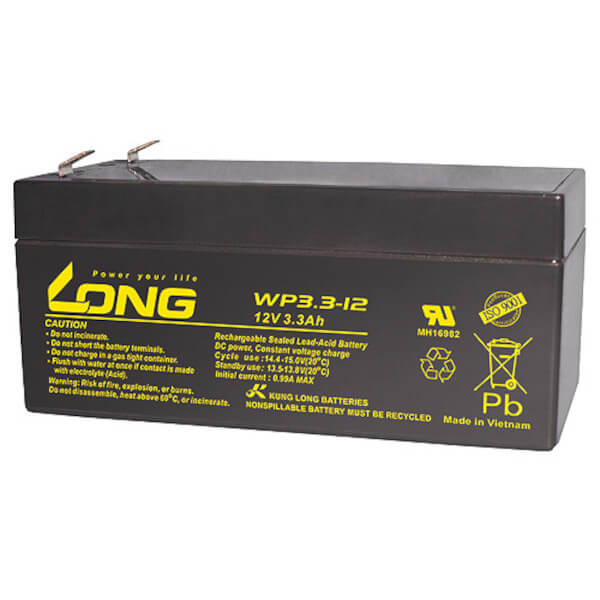 Kung Long WP3.3-12 - 12V 3,3Ah Akku / AGM Batterie online bei pro-akkus kaufen