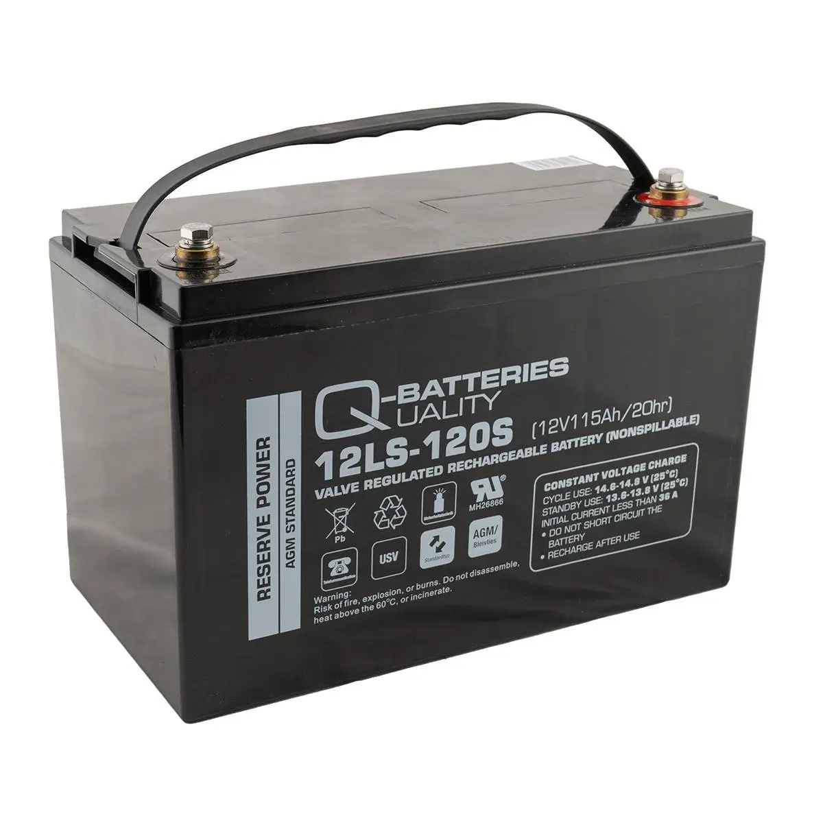 Q-Batteries 12LS-120S 12V 118Ah AGM Akku online bei pro-akkus kaufen