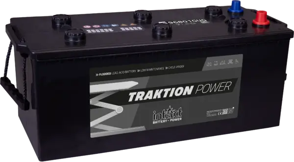 intAct Traktion-Power 96801GUG 12V 180Ah Traktionsbatterie | Antriebsbatterie für Golfcarts & Stapler online bei pro-akkus kaufen