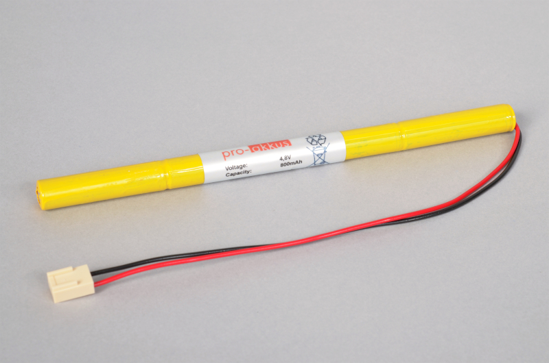 NiMh Notbeleuchtung Akku 4,8V / 800mAh passend für Gessler 4808 (Stab) online bei pro-akkus kaufen