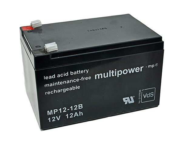 Multipower MP12-12B VdS 12V 12Ah Blei-Akku / AGM Batterie Multipower MP12-12B VdS 12V 12Ah Blei-Akku / AGM Batterie