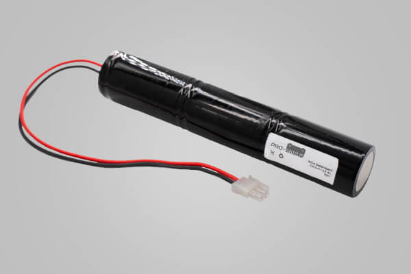NiCd Notbeleuchtung Akku 3,6V / 4,5Ah, Stab mit Kabel und Stecker online bei pro-akkus kaufen