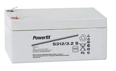 Exide Powerfit S312/3.2S - 12V | 3,4Ah AGM Bleiakku VdS Exide Powerfit S312/3.2S - 12V | 3,4Ah AGM Bleiakku VdS