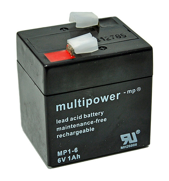 Multipower MP1-6 6V 1Ah Blei-Akku / AGM Batterie Multipower MP1-6 6V 1Ah Blei-Akku / AGM Batterie