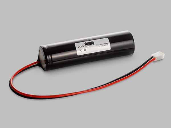 NiCd Notbeleuchtung Akku 2,4V / 4000mAh (4,0Ah), Stab mit Kabel und Stecker online bei pro-akkus kaufen