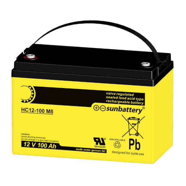 SUN Battery HC12-100 M8 (12V / 100Ah) AGM Batterie SUN Battery HC12-100 M8 (12V / 100Ah) AGM Batterie