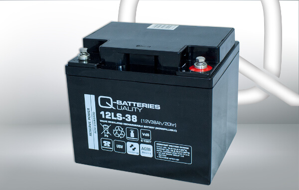 Q-Batteries 12LS-38 12V 38Ah AGM Batterie Akku VdS
