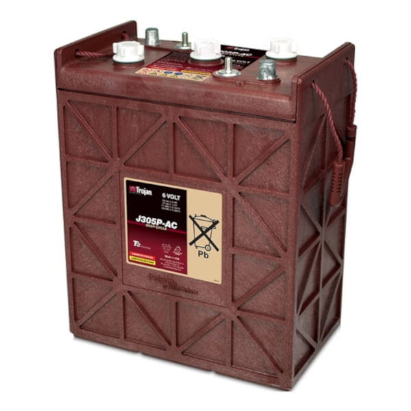 Trojan J305P-AC 6V 330Ah Deep Cycle Nassbatterie