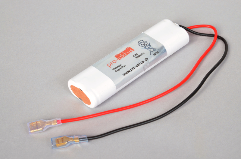 NiCd Notbeleuchtung Akku 4,8V / 800mAh passend für GAZ 5161000415 online bei pro-akkus kaufen