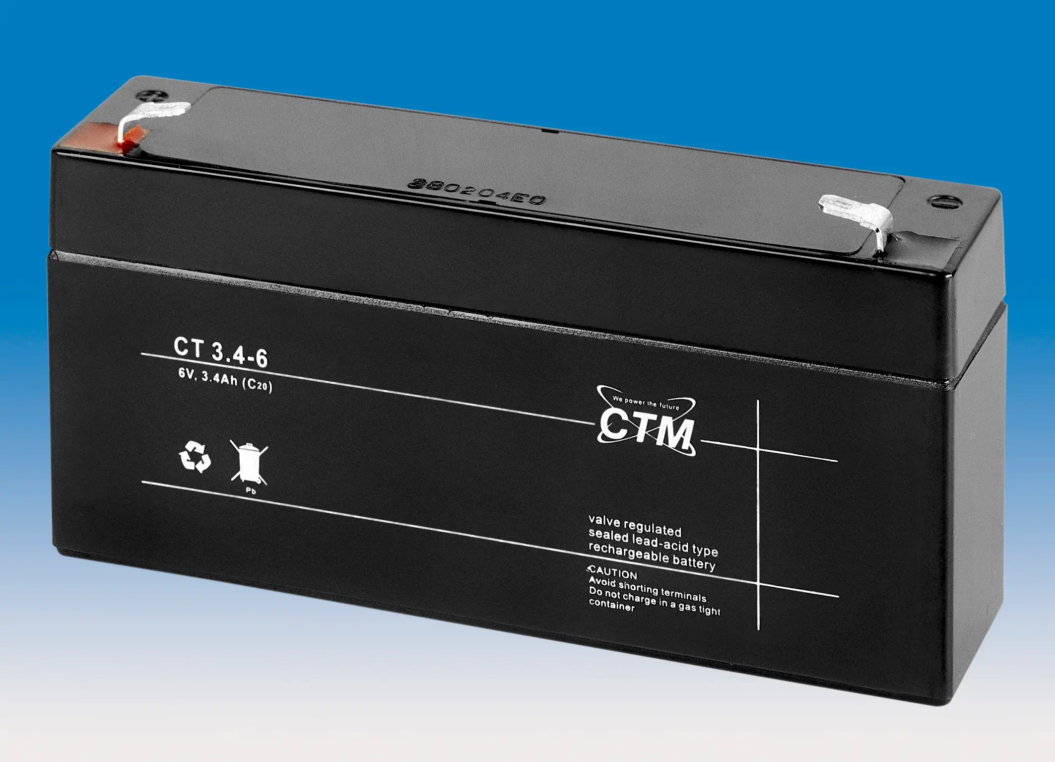 CTM CT3.4-6 - 6V | 3,4Ah Blei-Vlies-Akku (AGM) CTM CT3.4-6 - 6V | 3,4Ah Blei-Vlies-Akku (AGM)