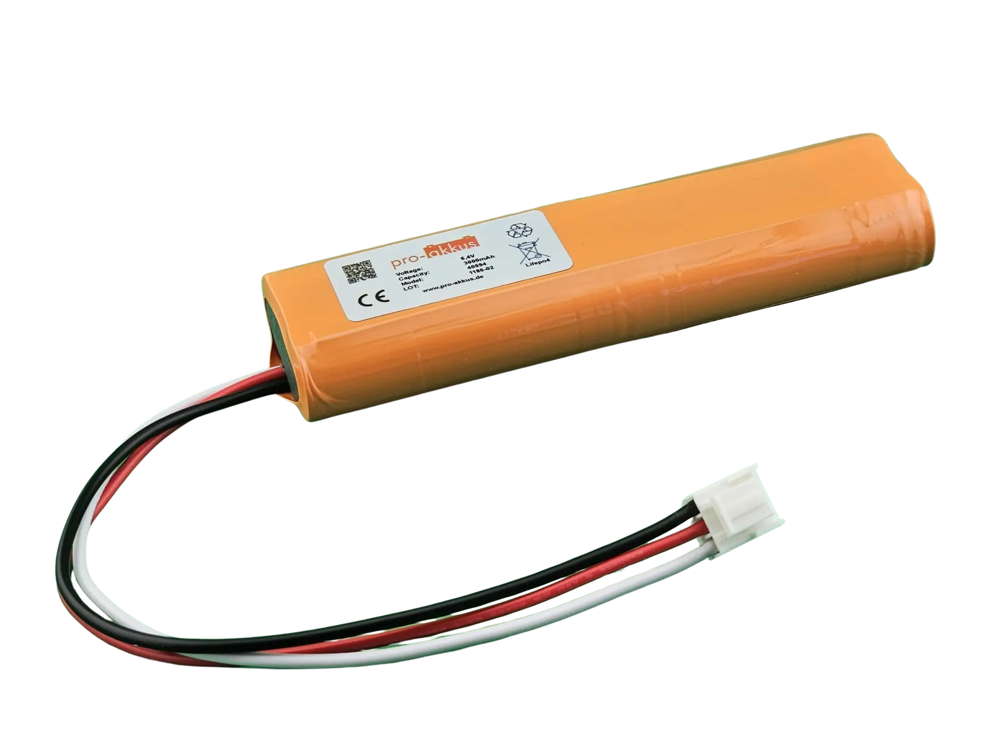 Fischer AP-0640-0300-18500-LI-05 Ersatzakku für Notbeleuchtung 6,4V 3000mAh LiFePO4 online bei pro-akkus kaufen