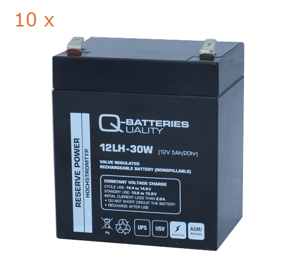 APC RBC117 apcrbc117 Ersatzakkus - 10 x 12V 5Ah Blei-Vlies(AGM)-Batterien hochstrom online bei pro-akkus kaufen