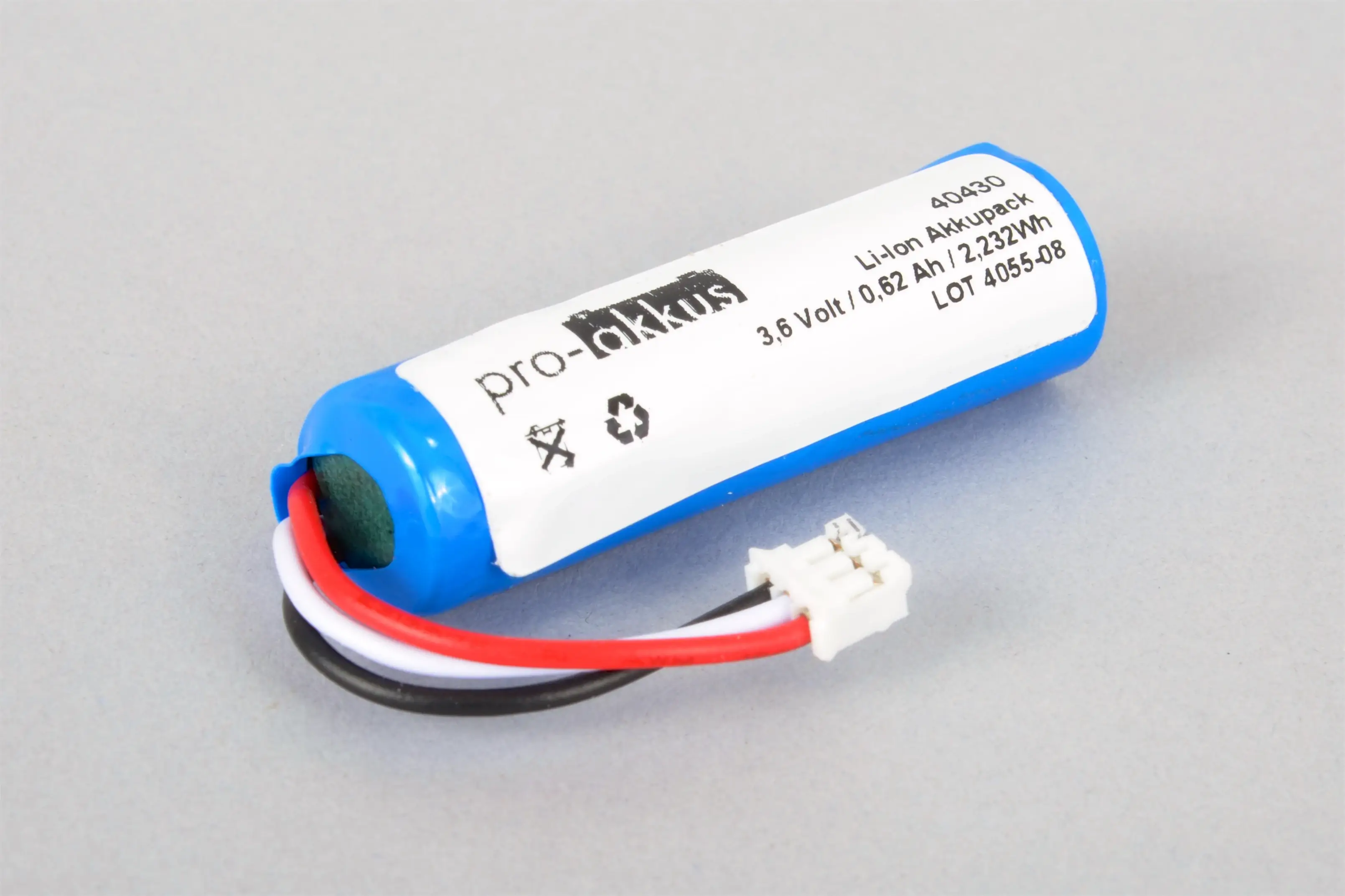 Li-Ion Akku 3,6V / 0,62Ah für Eaton LUM10569, LUM10568 und AAC7491200 Li-Ion Akku 3,6V / 0,62Ah für Eaton LUM10569, LUM10568 und AAC7491200 online bei pro-akkus kaufen