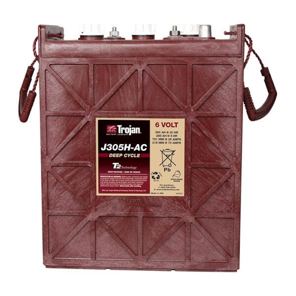 Trojan J305H-AC 6V 360Ah Deep Cycle Nassbatterie