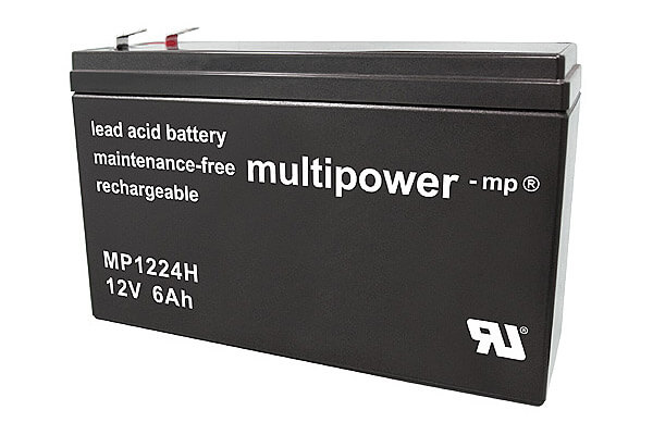 Multipower MP1224H 12V 6Ah Blei-Akku / AGM Batterie Hochstrom Multipower MP1224H 12V 6Ah Blei-Akku / AGM Batterie Hochstrom
