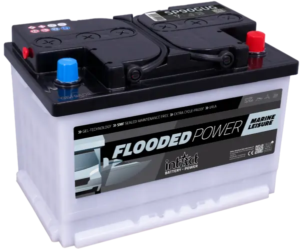 intAct SP90GUG Flooded-Power | 12V 90Ah Blei-Säure-Batterie online bei pro-akkus kaufen