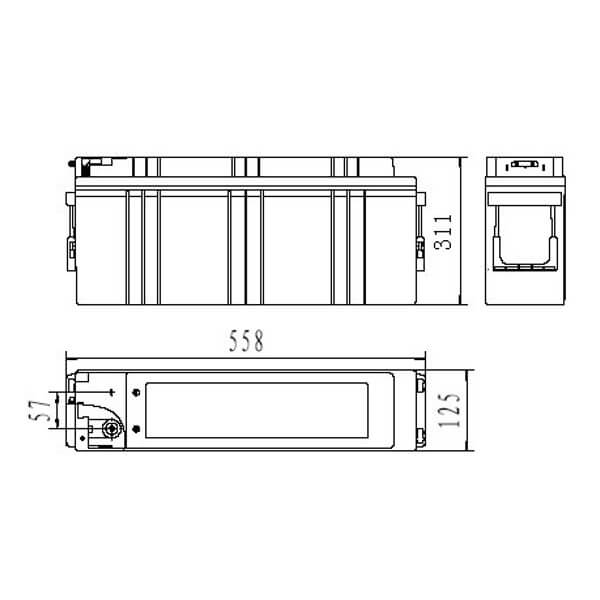 Sacred Sun FTA12-150 Batterie 12V 150Ah Long Life Frontterminal Akku