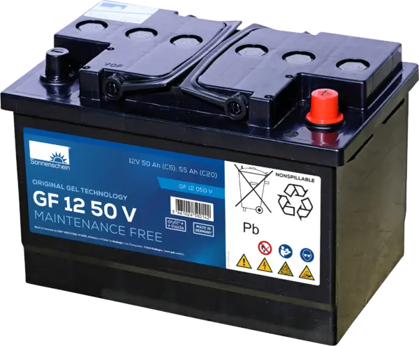 Sonnenschein GF12050V - 12V 50Ah Blei-Gel Akku Zyklenfest online bei pro-akkus kaufen