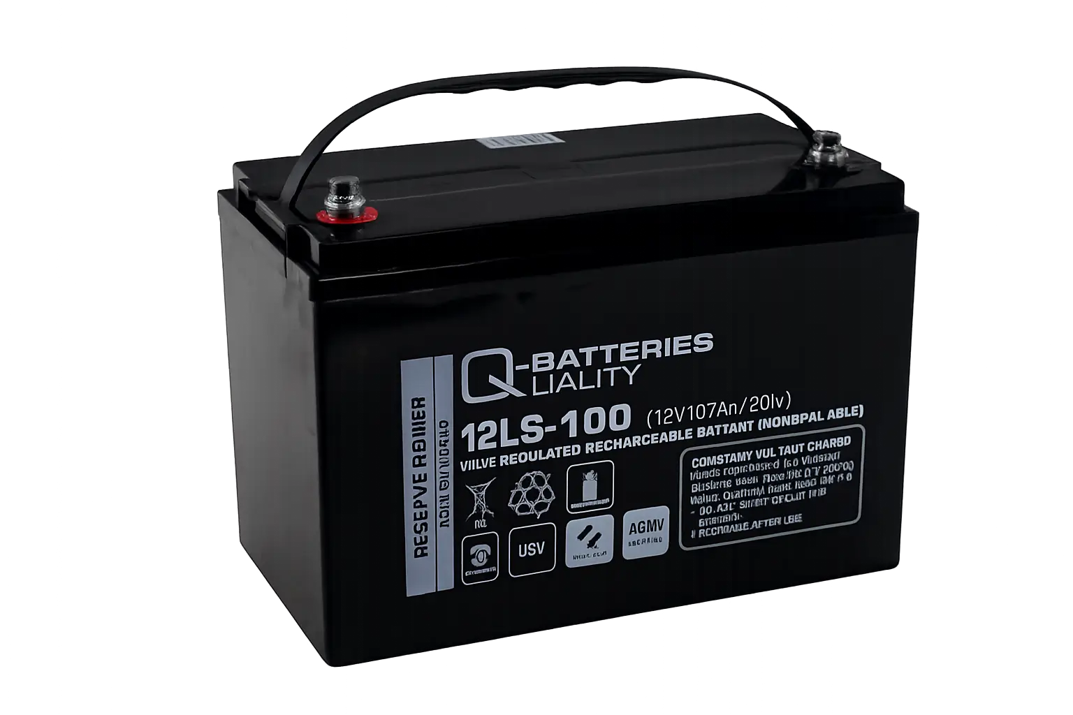 Q-Batteries 12LS-100 12V 107Ah AGM Batterie Akku online bei pro-akkus kaufen