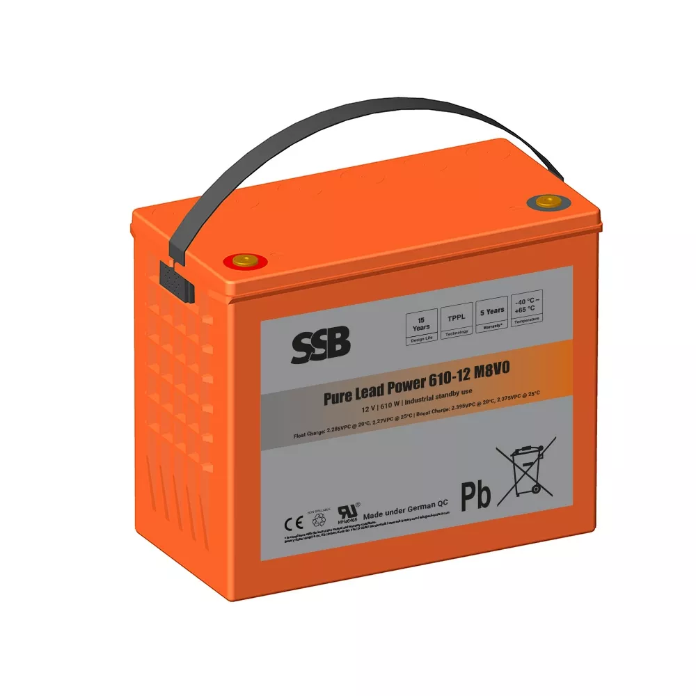 SSB Pure Lead Power 610-12 M8V0 | 12V 135Ah Reinblei AGM-Akku online bei pro-akkus kaufen