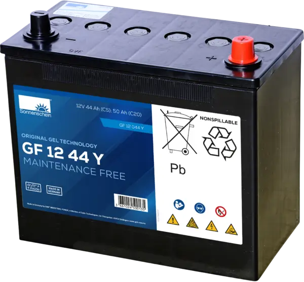 Sonnenschein GF12044Y - 12V 50Ah Blei-Gel Akku Zyklenfest online bei pro-akkus kaufen