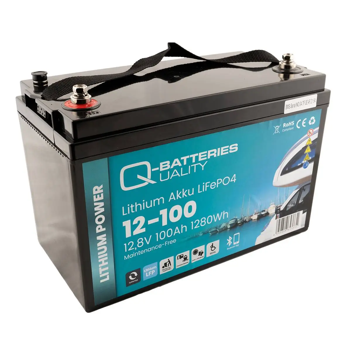 Q-Batteries LiFePO4 12-100 Lithium Akku - 12,8V | 100Ah online bei pro-akkus kaufen