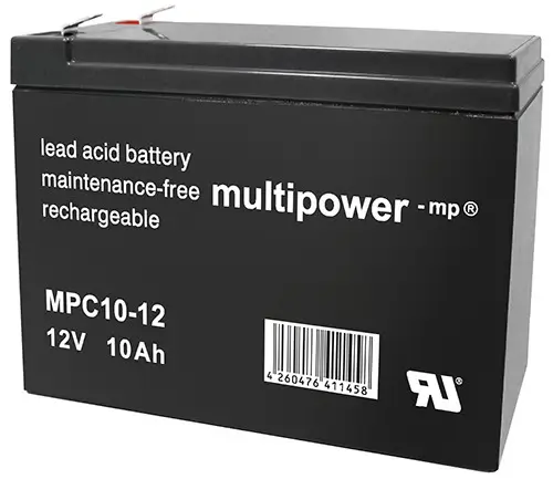 Multipower MPC10-12 | 12V 10Ah Blei-Akku / AGM Batterie Zyklenfest online bei pro-akkus kaufen