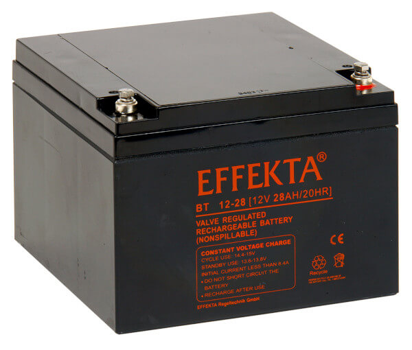 Effekta BT12-28 12V 28Ah Blei-Akku / AGM Batterie Effekta BT12-28 12V 28Ah Blei-Akku / AGM Batterie