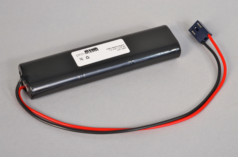 NiMh Notbeleuchtung Akku 7,2V / 2150mAh (2,15Ah), Stab mit Kabel und Stecker online bei pro-akkus kaufen