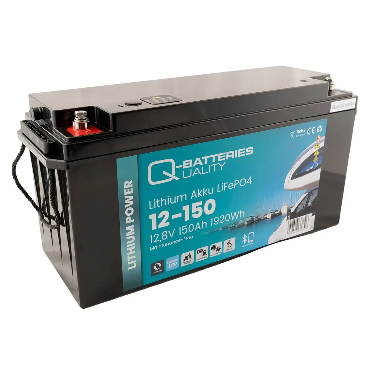 Q-Batteries LiFePO4 12-150 Lithium Akku - 12,8V | 150Ah online bei pro-akkus kaufen