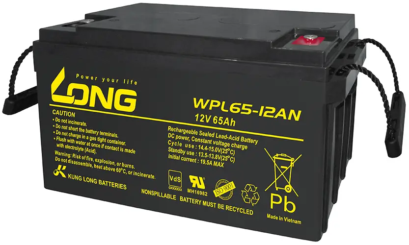 Kung Long WPL65-12AN - 12V | 65Ah Blei-Vlies-Akku (AGM) Longlife
