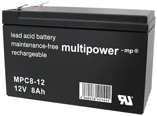 Multipower MPC8-12 | 12V 8Ah Blei-Akku / AGM Batterie Zyklenfest online bei pro-akkus kaufen