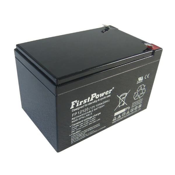 FirstPower FP12120 12V 12Ah 4,8mm Blei-Akku / AGM Batterie VdS FirstPower FP12120 12V 12Ah 4,8mm Blei-Akku / AGM Batterie VdS