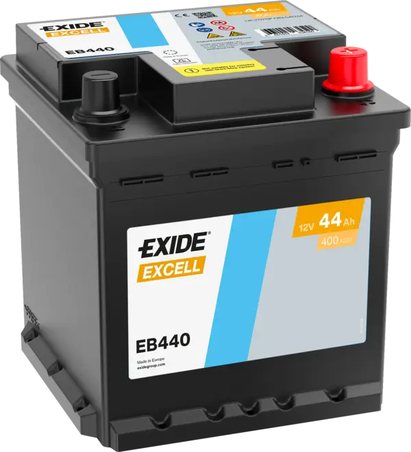 Exide Excell EB440 Autobatterie - 12V 44Ah online bei pro-akkus kaufen