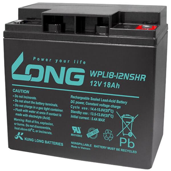 Kung Long WPL18-12NSHR 12V 18Ah Akku AGM Longlife