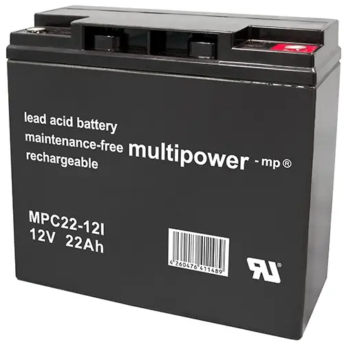Multipower MPC22-12I 12V 22Ah Blei-Akku / AGM Batterie Zyklenfest Multipower MPC22-12I 12V 22Ah Blei-Akku / AGM Batterie Zyklenfest online bei pro-akkus kaufen