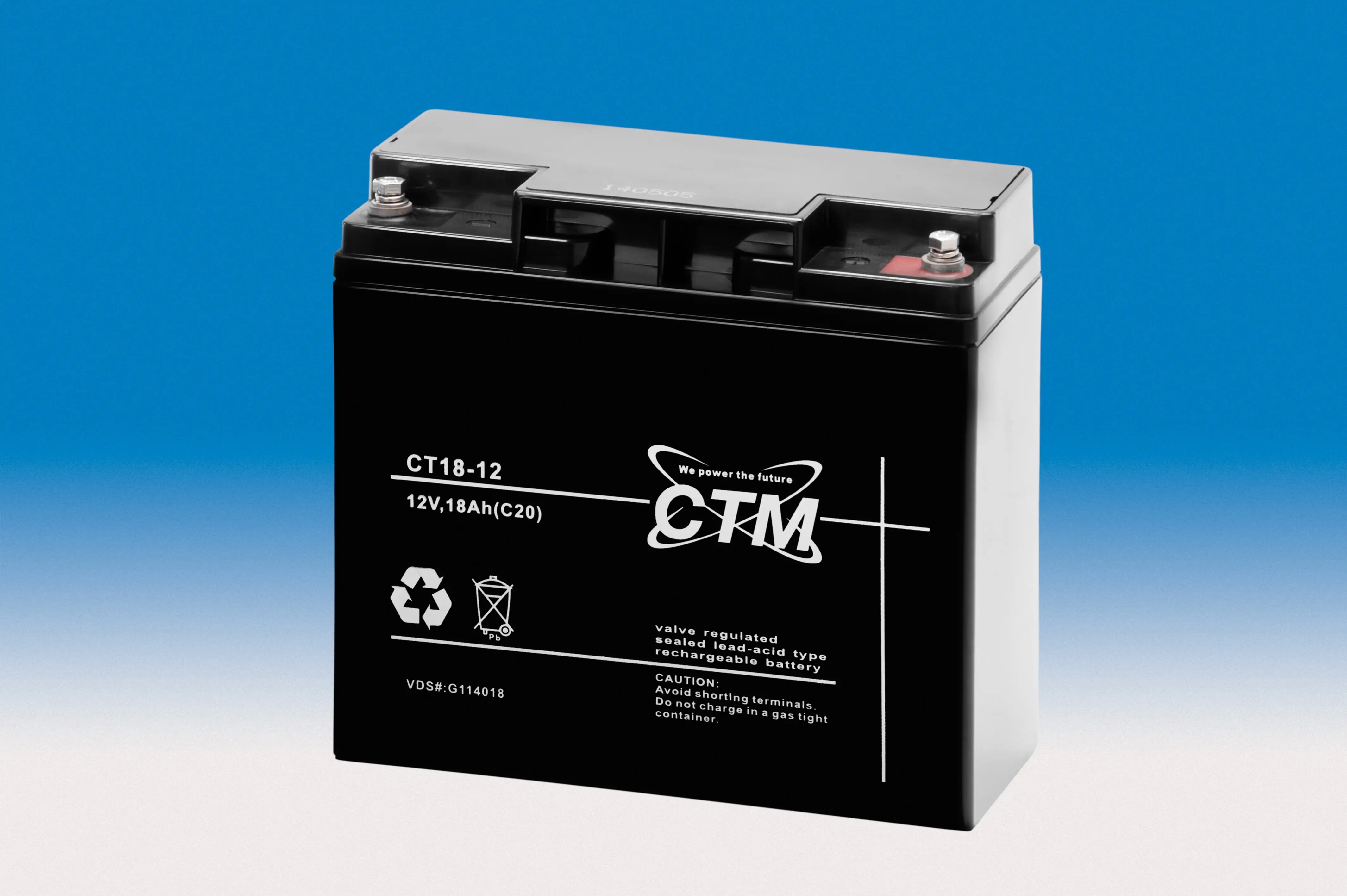 CTM CT18-12 - 12V | 18Ah AGM Bleiakku VdS CTM CT18-12 - 12V | 18Ah AGM Bleiakku VdS