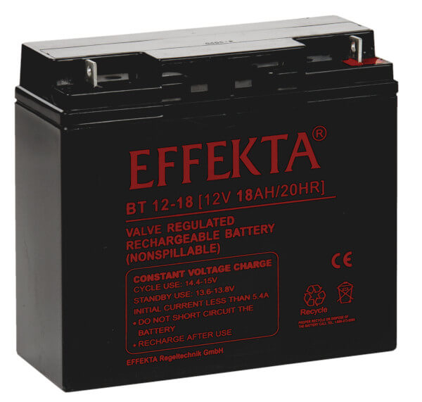 Effekta BT12-18 12V 18Ah Blei-Akku / AGM Batterie Effekta BT12-18 12V 18Ah Blei-Akku / AGM Batterie