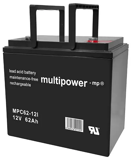 Multipower MPC62-12I | 12V 62Ah Blei-Akku / AGM Batterie Zyklenfest
