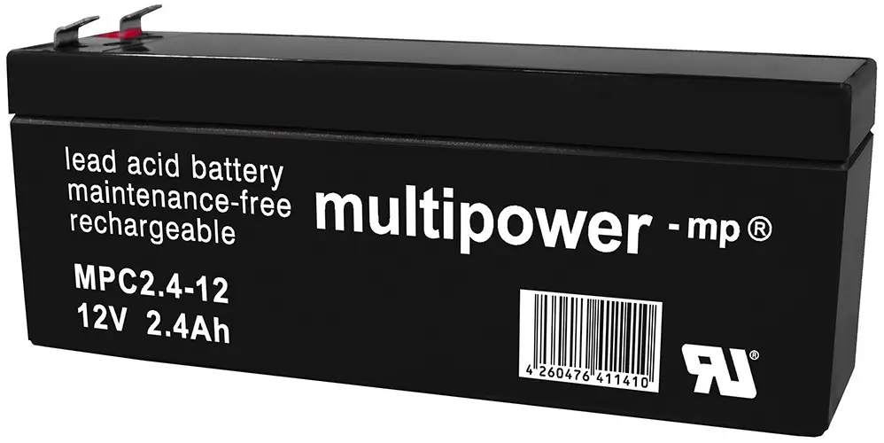 Multipower MPC2.4-12 | 12V 2,4Ah Blei-Akku / AGM Batterie Zyklenfest online bei pro-akkus kaufen