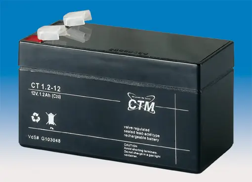 CTM CT1.2-12 - 12V | 1,2Ah AGM Bleiakku VdS CTM CT1.2-12 - 12V | 1,2Ah AGM Bleiakku VdS