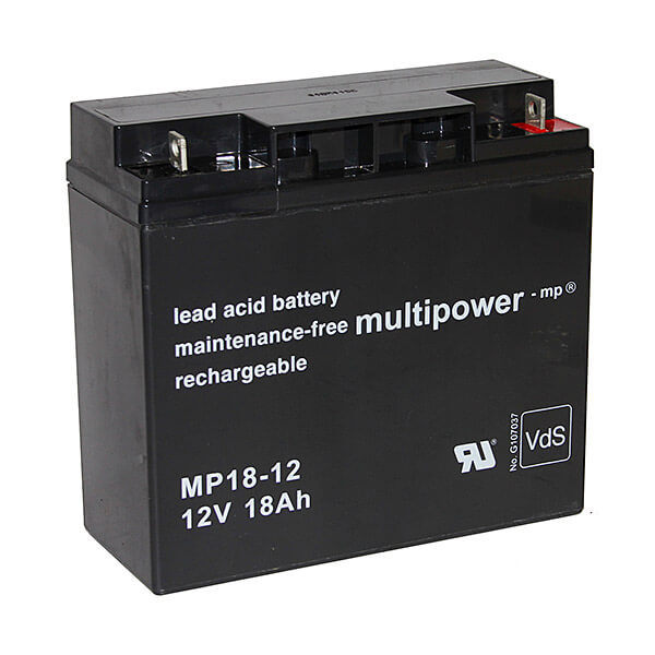 Multipower MP18-12 VdS 12V 18Ah Blei-Akku / AGM Batterie Multipower MP18-12 VdS 12V 18Ah Blei-Akku / AGM Batterie