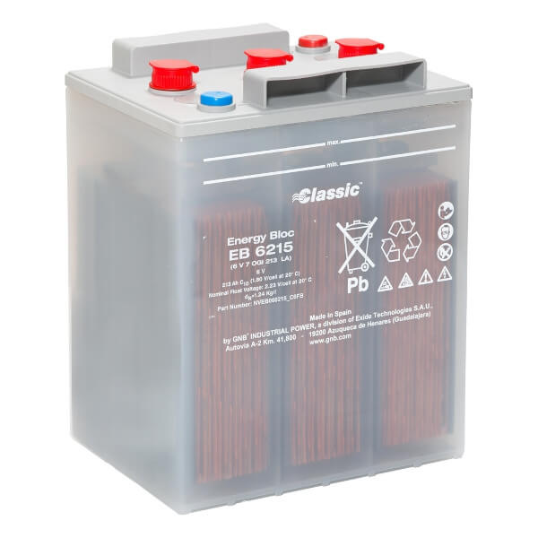 Classic Energy Bloc EB6215 - 6V | 7 OGi 213 LA | 213Ah (c10) Batterie Classic Energy Bloc EB6215 - 6V | 7 OGi 213 LA | 213Ah (c10) Batterie