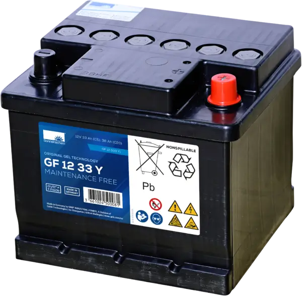Sonnenschein GF12033Y1 - 12V 38Ah Blei-Gel Akku Zyklenfest online bei pro-akkus kaufen