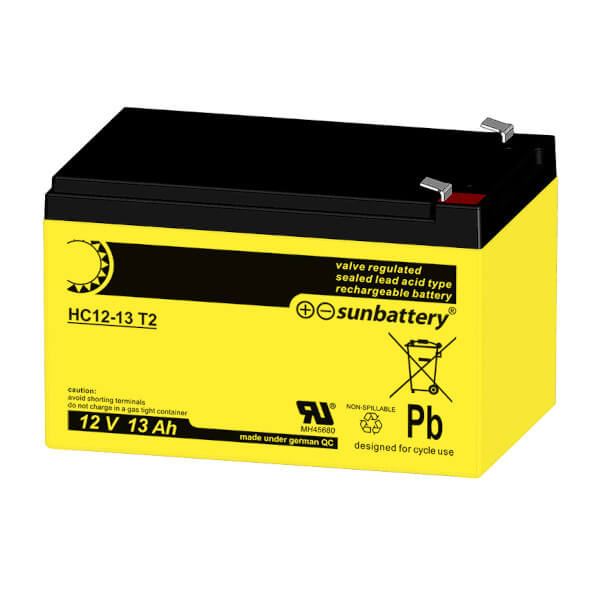 SUN Battery HC12-13 T2 (12V / 13Ah) AGM Batterie SUN Battery HC12-13 T2 (12V / 13Ah) AGM Batterie