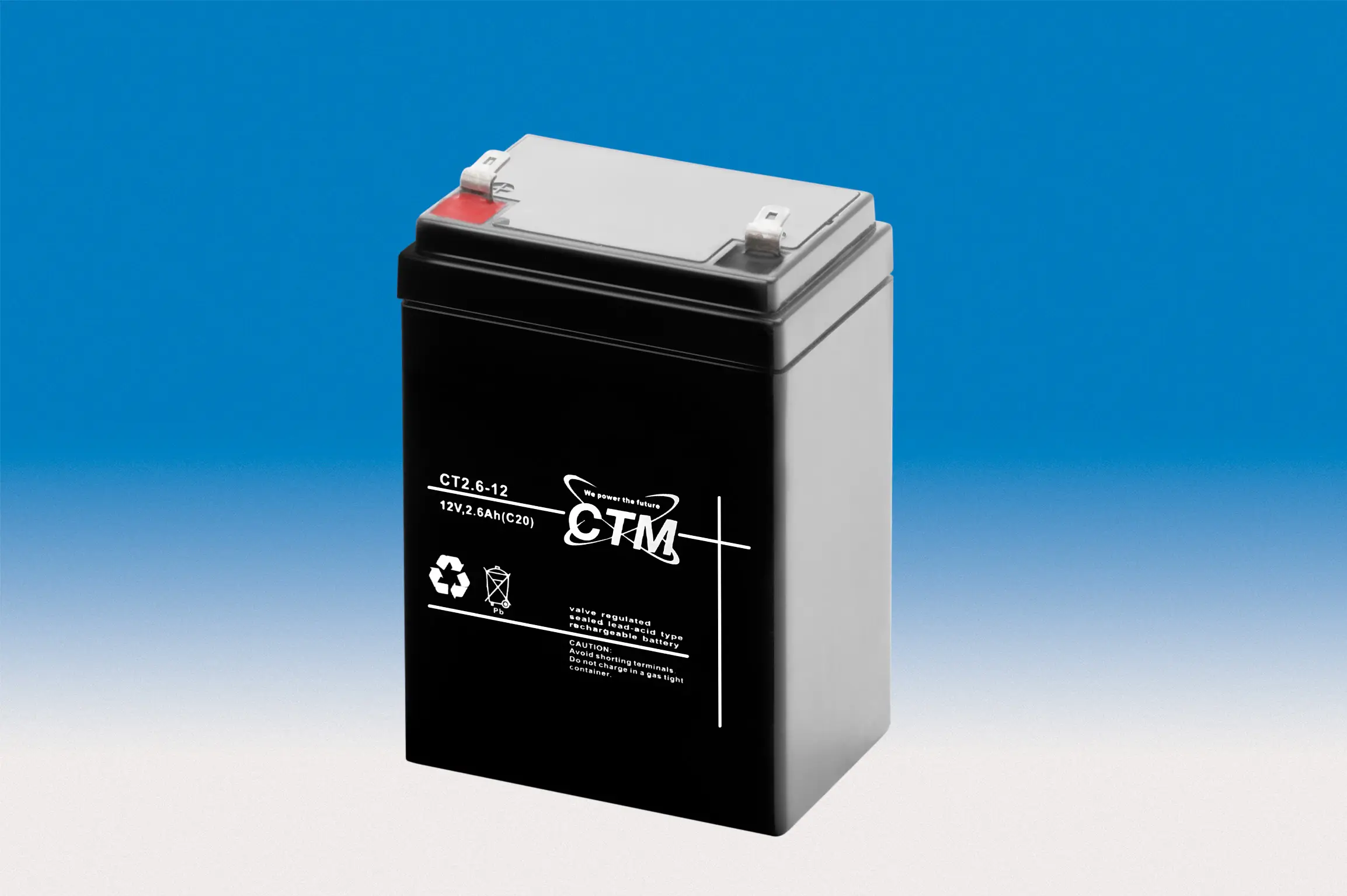 CTM CT2.6-12 - 12V | 2,6Ah AGM Bleiakku CTM CT2.6-12 - 12V | 2,6Ah AGM Bleiakku