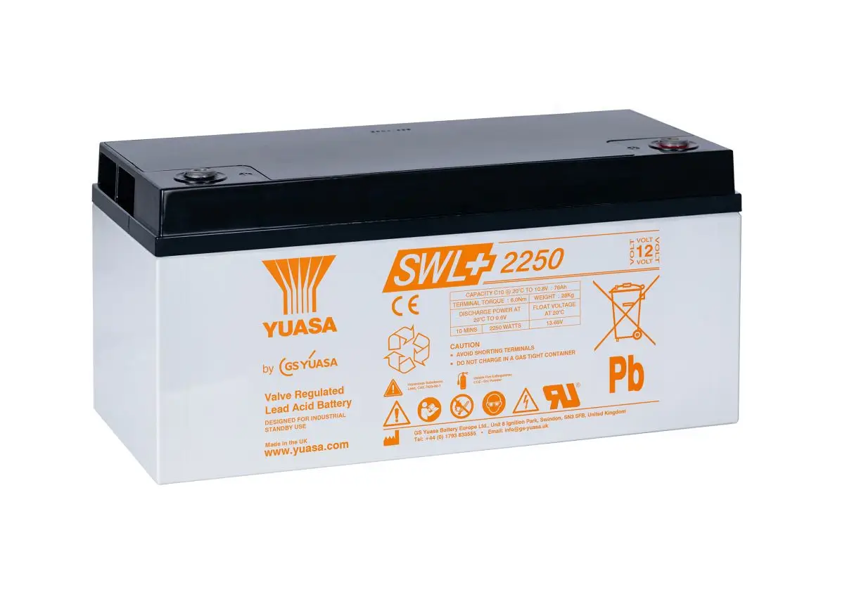 Yuasa SWL+2250 12V 86Ah AGM-VRLA Hochstrombatterie / Akku